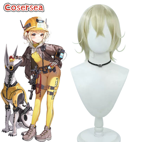 Goddess of Victory: Nikke Liter 33cm Light Blonde Cosplay Wigs