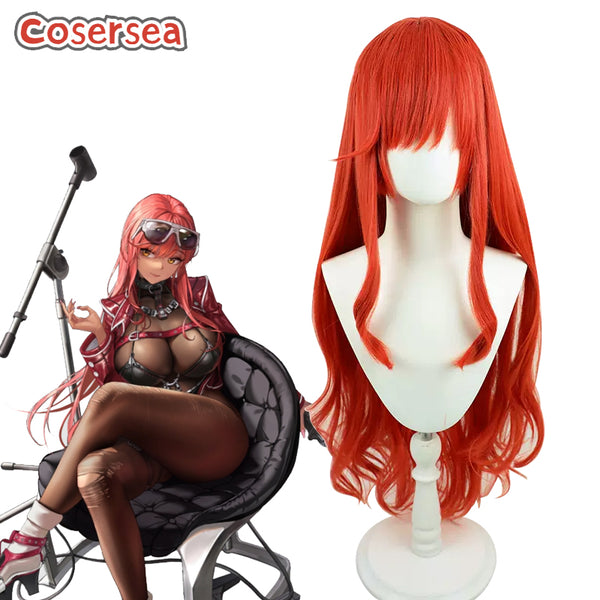 Goddess of Victory: Nikke Volume 80cm Wavy Red Cosplay Wigs