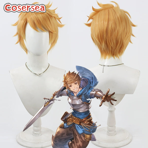 Cosersea Granblue Fantasy: Relink Gran 30cm Short Orange Blonde Cosplay Wigs