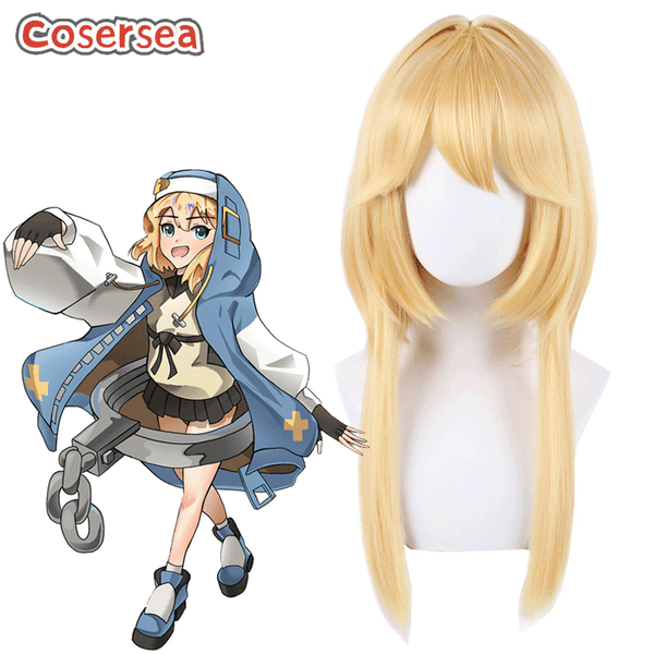 Guilty Gear Bridget 45cm Long Blonde Cosplay Wigs