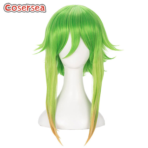 Gumi 45cm Long Straight Green Gradient Cosplay Wigs