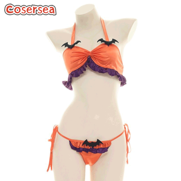 Halloween Three Point Bikini Sexy Cosplay Lace-up Underwear Private Pajamas