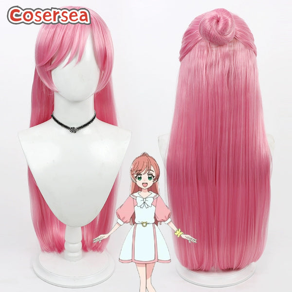 Hanging sky! Futari wa Pretty Cure Cure Prism 80cm Pink Cosplay Wigs