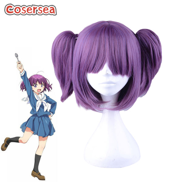 Happy Cooking Graffiti Koufuku Graffiti Purple Ponytail Wigs