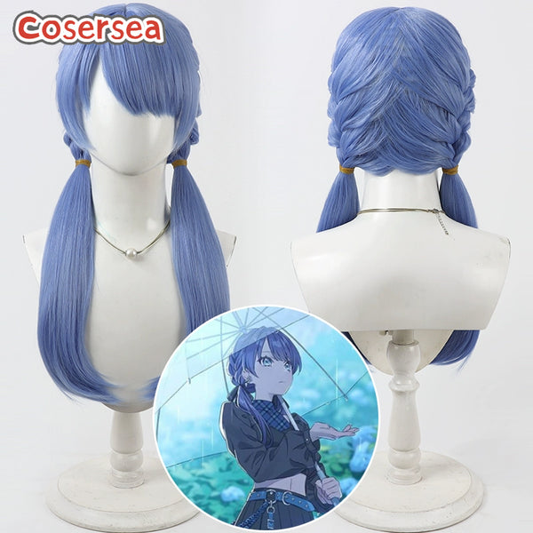 Cosersea Hasu No Sora Jogakuin School Idol Club Murano Sayaka 60cm Blue Cosplay Wigs