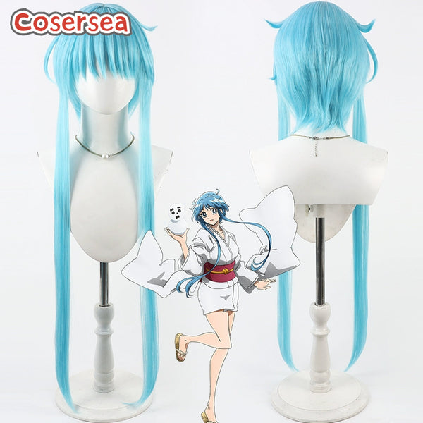 Cosersea Hell Teacher: Jigoku Sensei Nube Yukihime 80cm Light Blue Cosplay Wigs