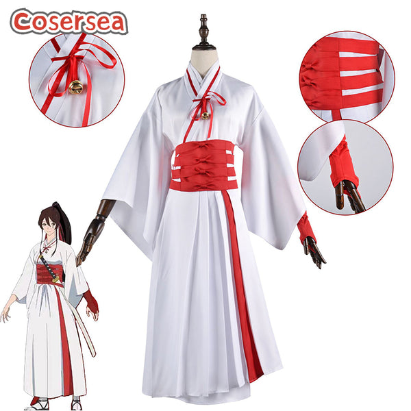 Hell's Paradise: Jigokuraku Sagiri White Kimono Cosplay Costume