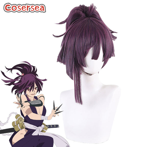 Hell's Paradise: Jigokuraku Yuzuriha of Keishu Purple Ponytail Cosplay Wigs