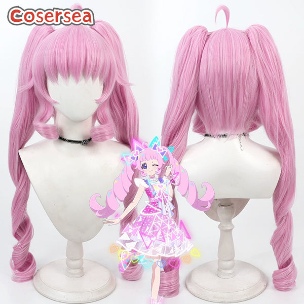 Himitsu no AiPri Himari Aozora 80cm Pink Ponytail Cosplay Wigs