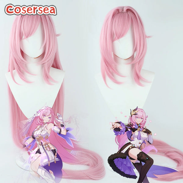 Honkai Impact 3rd Elysia 120cm Pink Cosplay Wigs