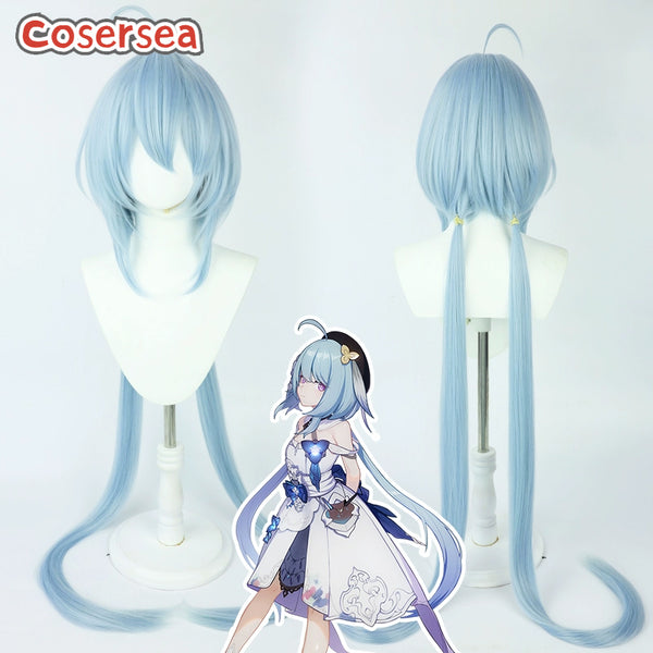 Honkai Impact 3rd Griseo 135cm Light Blue Cosplay Wigs