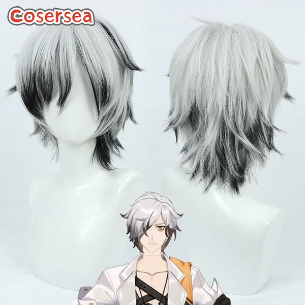 Honkai Impact 3rd Kalpas 30cm Silver White Mixed Black Cosplay Wigs