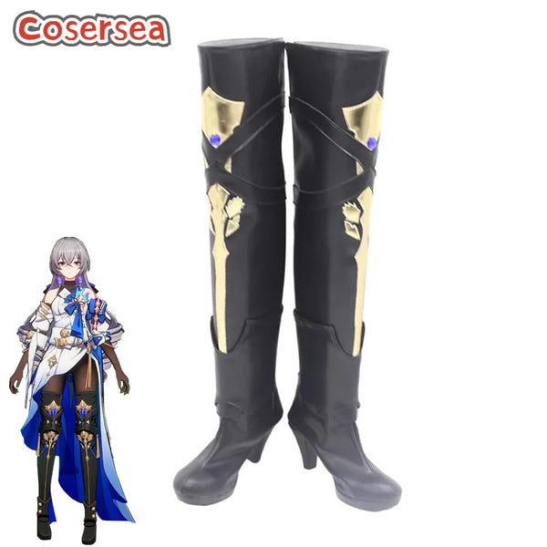 Game Honkai: Star Rail Bronya Cosplay Boot Cosplay Shoes