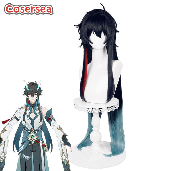 Honkai: Star Rail Danheng Imbibitor Lunae Mixed Color Cosplay Wigs