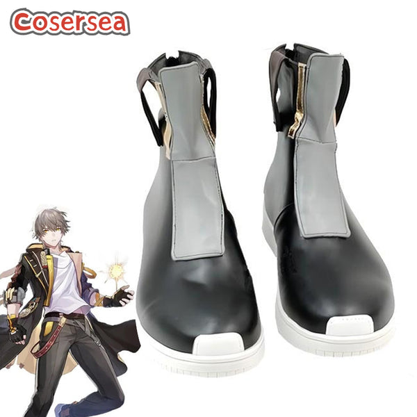 Game Honkai: Star Rail Male The Trailblazer Caelus Cosplay Shoes