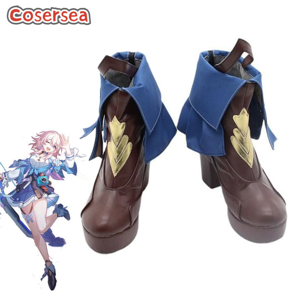 Game Honkai: Star Rail March 7th Cosplay Shoes