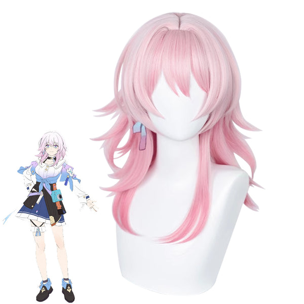 Honkai: Star Rail March 7th Pink Cosplay Wigs