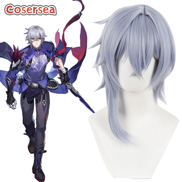 Game Honkai: Star Rail Moze 35cm Gray Cosplay Wigs