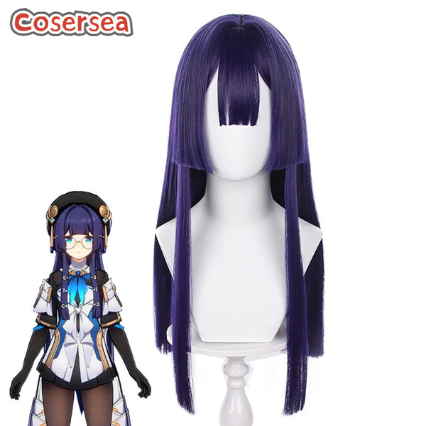 Honkai: Star Rail Pelageya Sergeyevna 60cm Blue Purple Cosplay Wigs