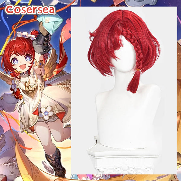 Honkai: Star Rail Tribble 30cm Red Cosplay Wigs