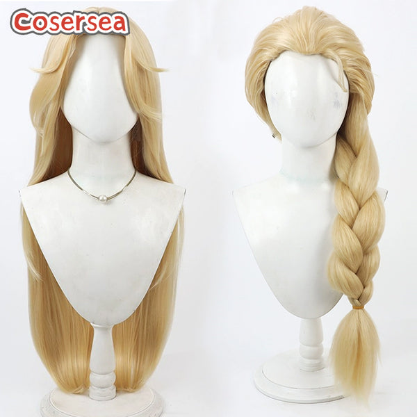Honor of Kings 100cm Long Straight Blonde Cosplay Wigs