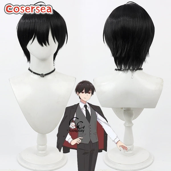 How I Attended an All-Guy's Mixer Suou 30cm Short Black Men Cosplay Wigs