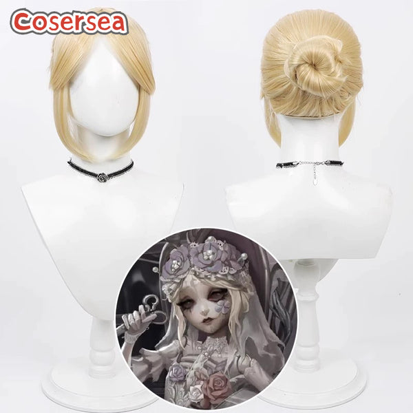 Identity V Hunter Galatea Long Blonde Cosplay Wigs