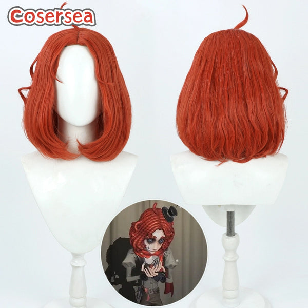 Identity V Joker 35cm Short Red Bobo Cosplay Wigs