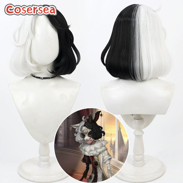 Identity V Joker 40cm White And Black Cosplay Wigs
