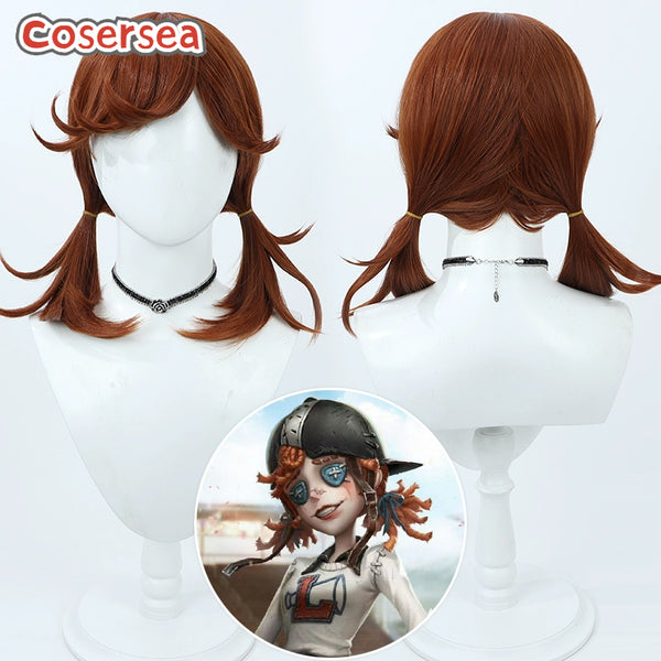 Identity V Lily Barriere 40cm Red Brown Cosplay Wigs