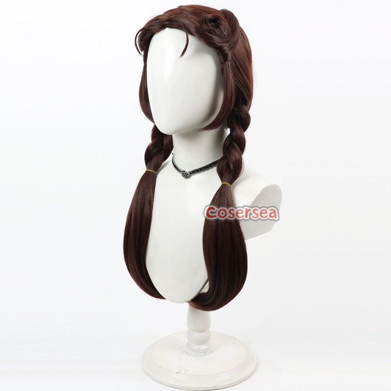 Identity V Memories Little Girl 65cm Red Brown Braided Cosplay Wigs ...