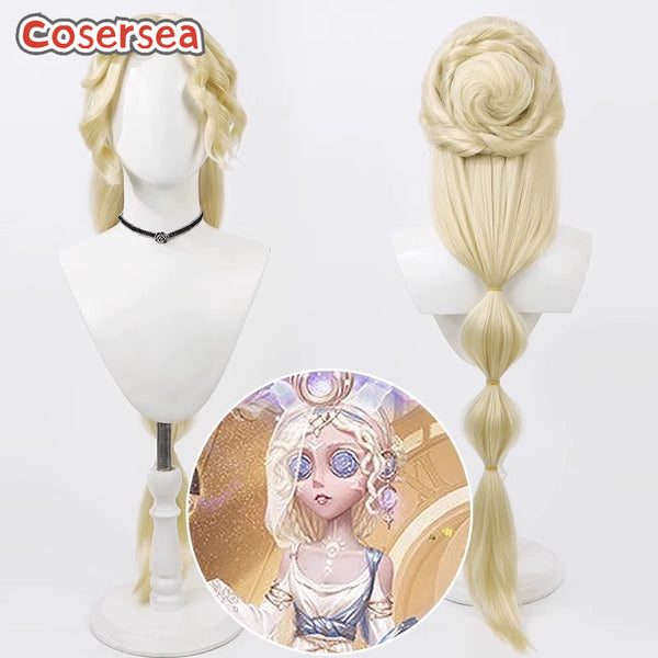 Identity V The Envoy of Yog Sothoth 100cm Long Blonde Cosplay Wigs