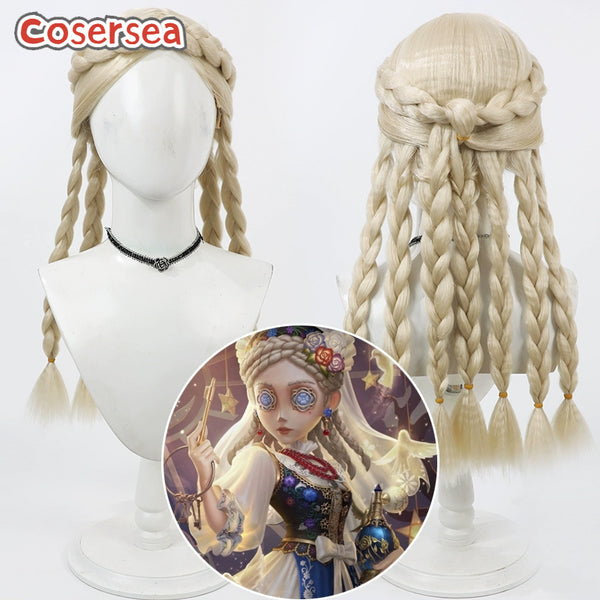 Identity V Vera Nair 50cm Light Blonde Braided Cosplay Wigs