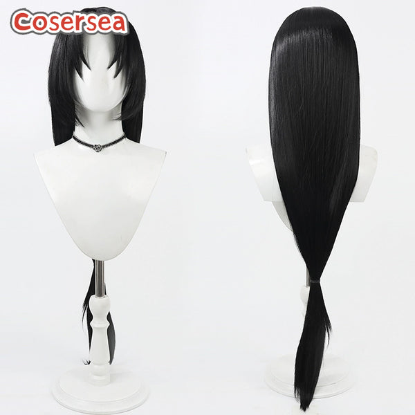 Identity V White Guard 100cm Black Cosplay Wigs