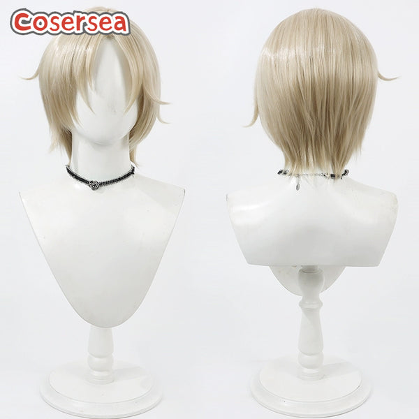 Identity Ⅴ Andrew Kreiss 30cm Short Light Blonde Cosplay Wigs