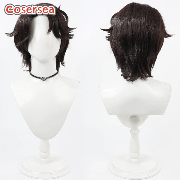 Identity Ⅴ Matthias Chernin 30cm Short Dark Brown Cosplay Wigs