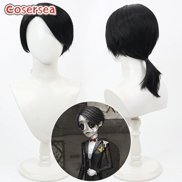Identity Ⅴ Aesop Carl 40cm Long Black Cosplay Wigs