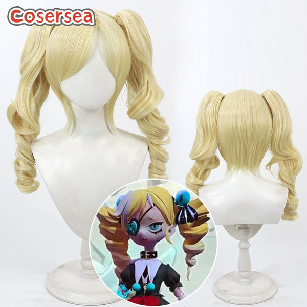 Identity Ⅴ‌ Stella 45cm Long Wavy Blonde Ponytail Cosplay Wigs