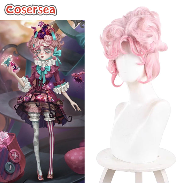 Identity V Meteorologist Wendy Foote 35cm Mixed Pink Cosplay Wigs