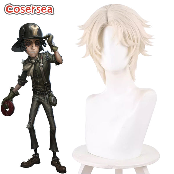 Identity V Norton Campbell 30cm Light Blonde Cosplay Wigs