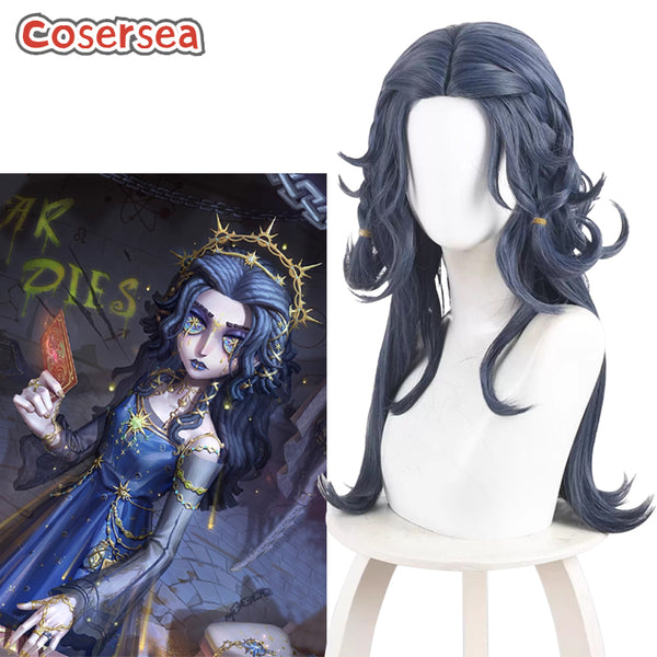 Identity V Psychologist Ada Mesmer 75cm Dark Blue Cosplay Wigs