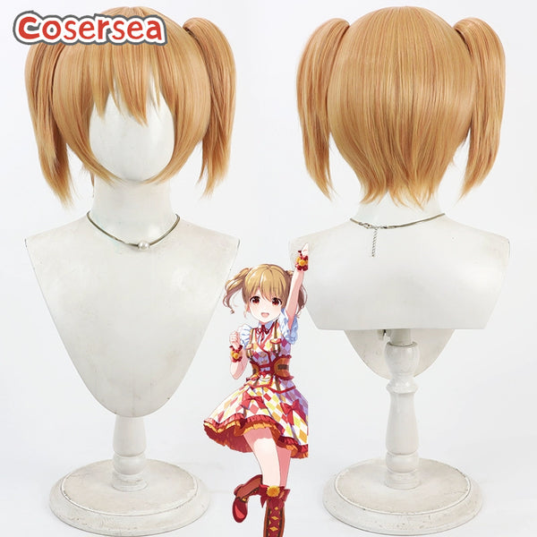 Idoly Pride Kawasaki Sakura 30cm Blonde Mixed Hot Pink Cosplay Wigs