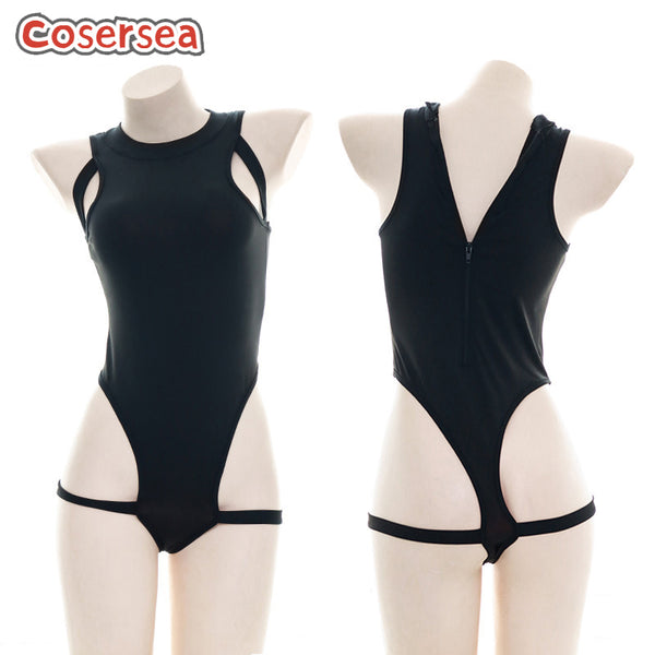 Japanese Sexy Student Onesie Women's Private Room High Fork Pajamas