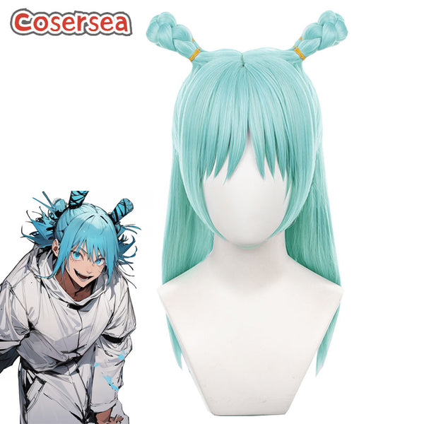 Jujutsu Kaisen Hajime Kashimo 55cm Light Green Cosplay Wigs