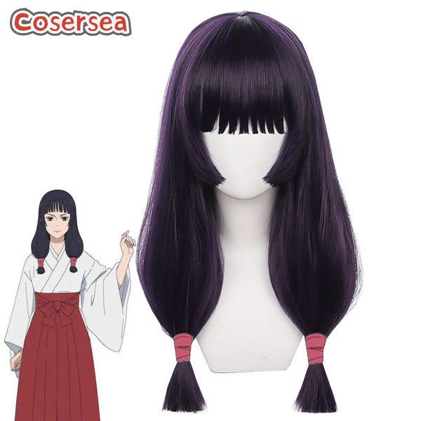 Jujutsu Kaisen Utahime Iori 65cm Dark Purple Cosplay Wigs