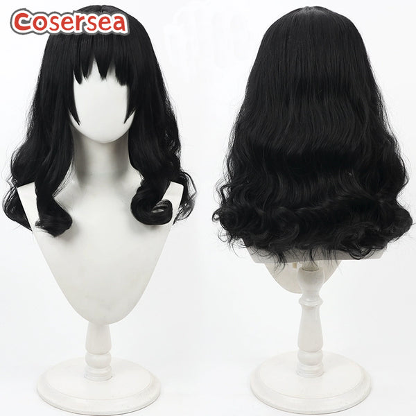 Junji Ito Kawakami Tomie 60cm Long Wavy Black Cosplay Wigs