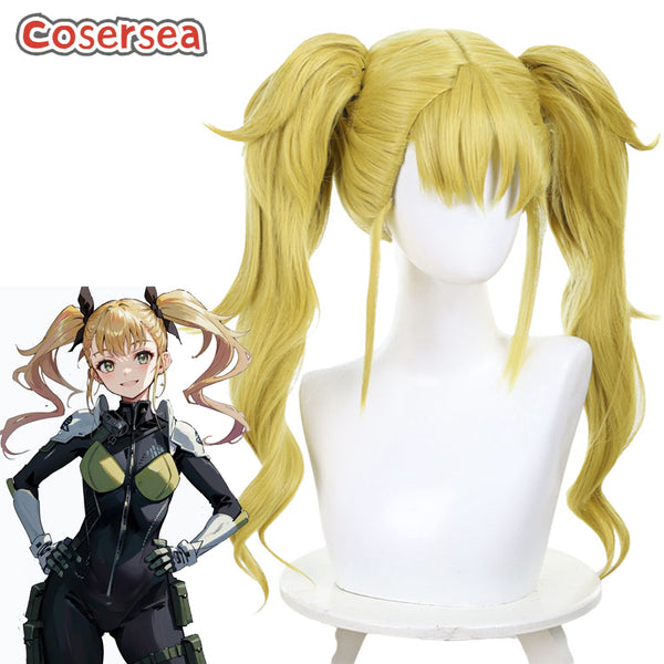 Kaiju No. 8 Kikoru Shinomiya Golden Yellow Ponytail Cosplay Wigs