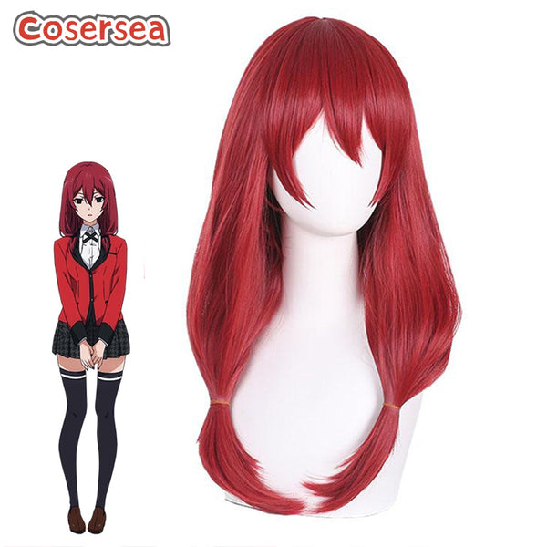 Kakeguru Sado Mikura 50cm Red Cosplay Wigs