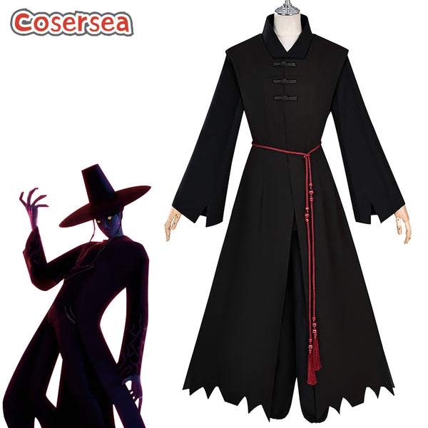 Cosersea Kpop Demon Hunter Saja Boys Halloween Black Uniform Cosplay Costume