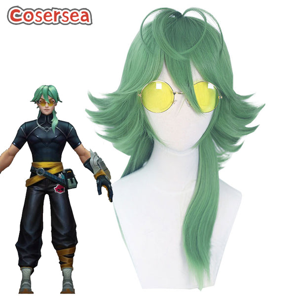 LOL Heartsteel Ezreal 50cm Green Cosplay Wigs